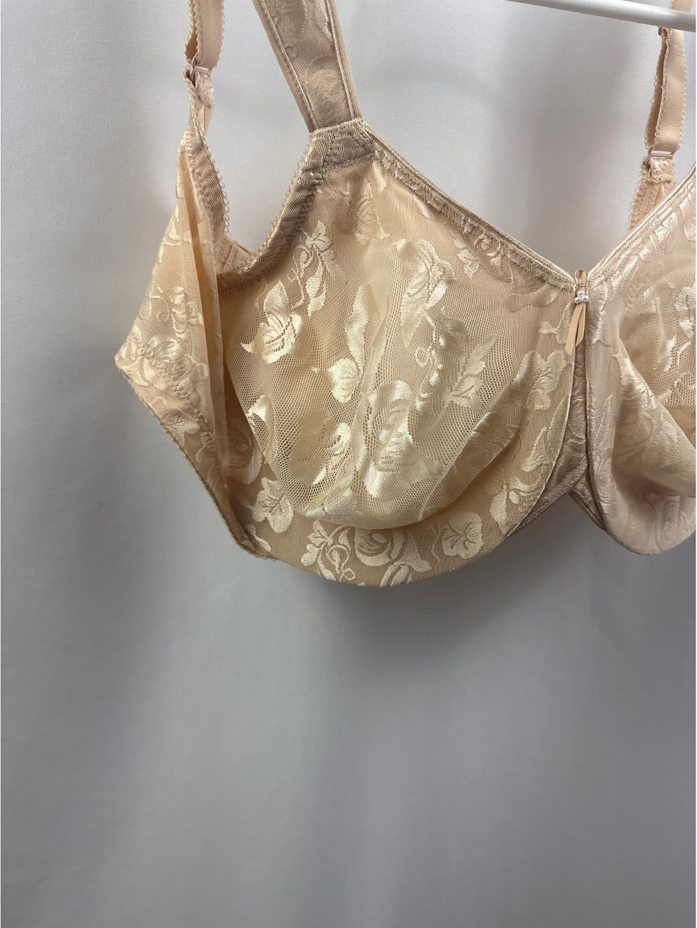 Wacoal Bra Size 40DDD Awareness Seamless Solid Beige Underwire 85567 Lace Detail - Picture 7 of 7
